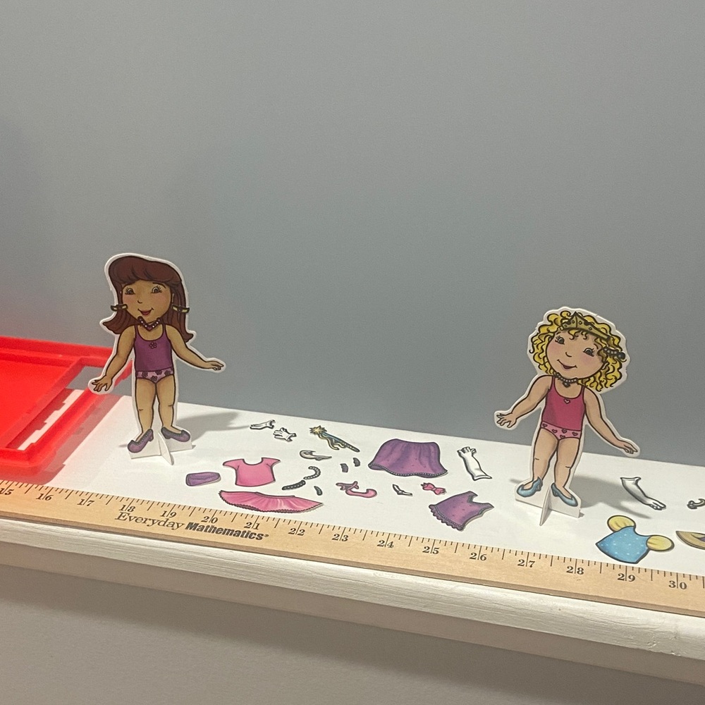 Colorforms Red Paper Doll Dress-Up Set 90s Nostalgia